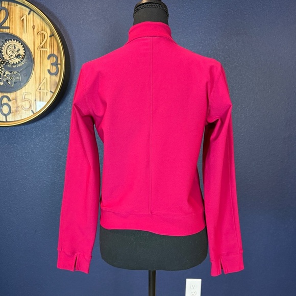 Nike Raspberry Red Dri-Fit Zip-Up Track Jacket | Size Small - Picture 3 of 9